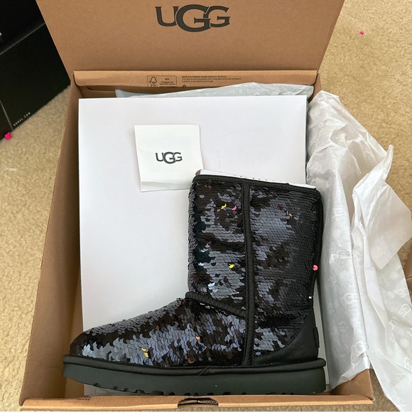 Ugg Classic Short Sequin Boots - Picture 2 of 6